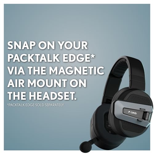 Cardo Packtalk Edge Edgephones Headset, Black for Men