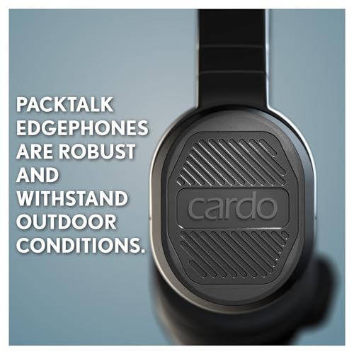 Cardo Packtalk Edge Edgephones Headset, Black for Men